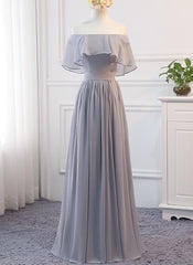light grey bridesmaid dress 