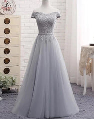 Lovely Simple Sweetheart Off Shoulder Long Party Dress, A-line Floor Length Bridesmaid Dress