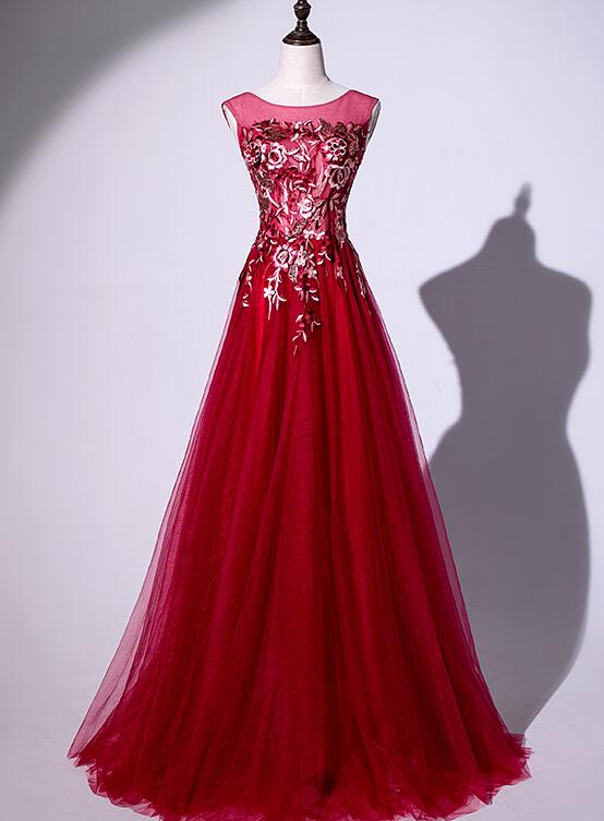 red long prom dress 2020
