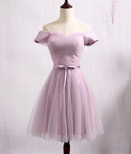 Lovely Lavender Tulle Sweetheart Short Prom Dress, Homecoming Dress