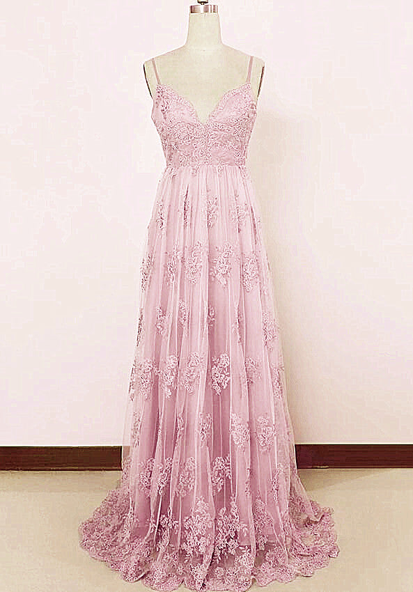 pink sweetheart prom dress