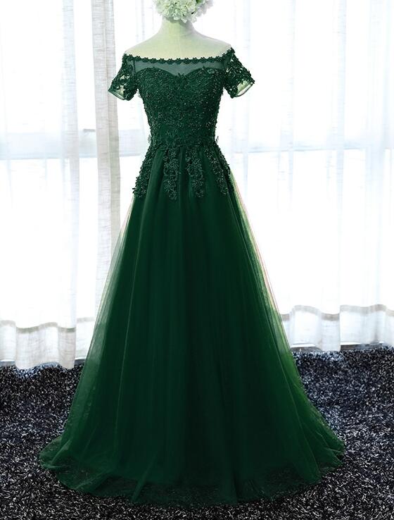 Charming Cap Sleeves Long Prom Dresses Beaded, New Party Dresses Cutedressy Charming Cap Sleeves Long Prom Dresses Beaded, New Party Dresses Cutedressy