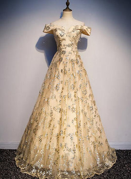 light gold prom dress 2020