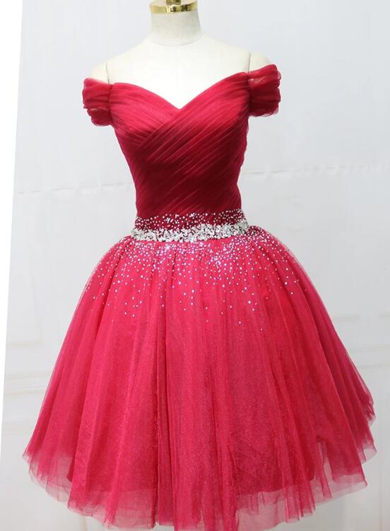 Red Short Prom Dress,Short Party Dress