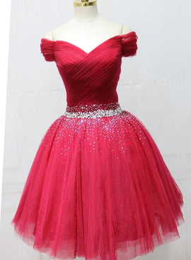 red short prom dress 2020