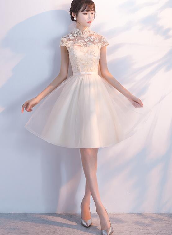 lovely champagne party dress