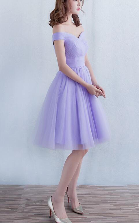 Adorable Lavender Short Tulle Homecoming Dress, Prom Dress – Cutedressy