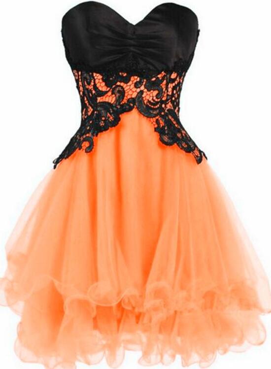 Short Tulle Sweetheart Short Prom Dress, Cute Party Dress, Lovely Party Dress