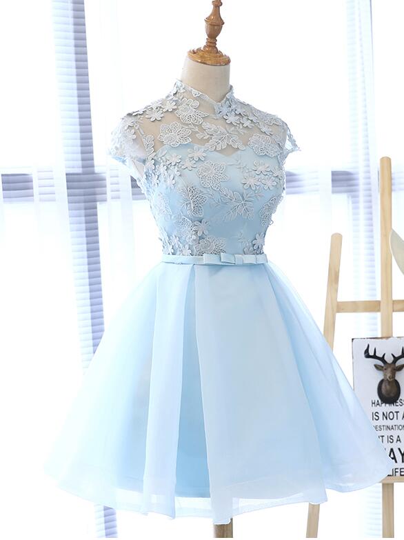 Cute Light Blue Homecoming Dress for Sale, Lovely Tulle Formal Dresses ...