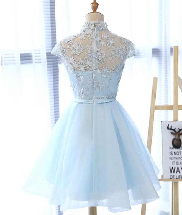 Cute Light Blue Homecoming Dress for Sale, Lovely Tulle Formal Dresses Cutedressy Cute Light Blue Homecoming Dress for Sale, Lovely Tulle Formal Dresses Cutedressy