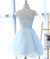 Cute Light Blue Homecoming Dress for Sale, Lovely Tulle Formal Dresses, Party Dress