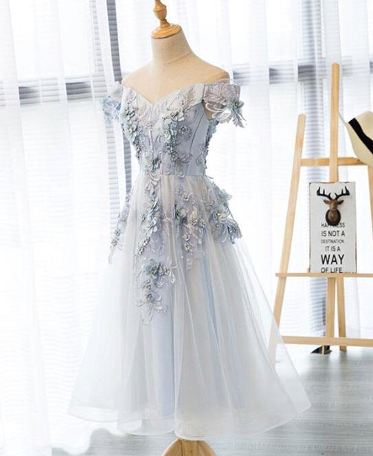 handmade party dresses Gorgeous V-neckline Tulle Handmade Ball Gown Party Gowns, Formal Dresses, Sweetheart 16 Dresses
