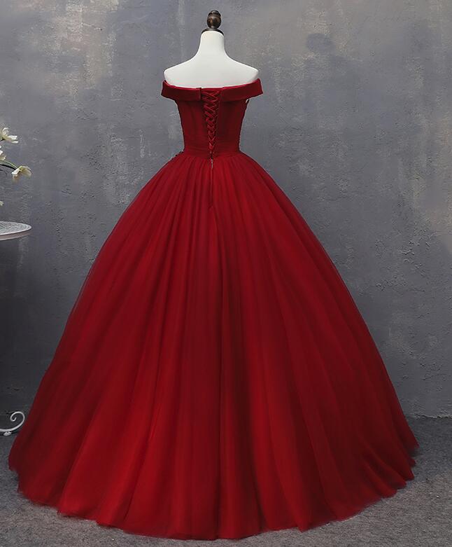 Glam Tulle Wine Red Formal Dress , Handmade Lace-up Party Dresses, Pro Cutedressy Glam Tulle Wine Red Formal Dress , Handmade Lace-up Party Dresses, Pro Cutedressy