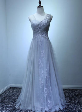 Light Grey Wedding Party Dress , Charming Formal Gown