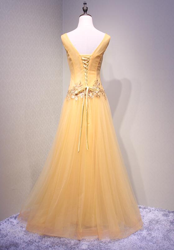 Charming Tulle Sequins Long Unique Party Dress, Lovely Formal Dresses
