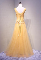 Charming Tulle Sequins Long Unique Party Dress, Lovely Formal Dresses