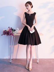 Beautiful Little Black Short Dress, Homecoming Dress, Short Formal Dress