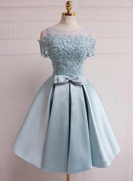 light blue off shoulder dress