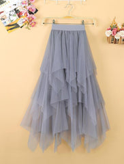 Lovely Long Tulle Layers Summer Skirt, Women Skirts