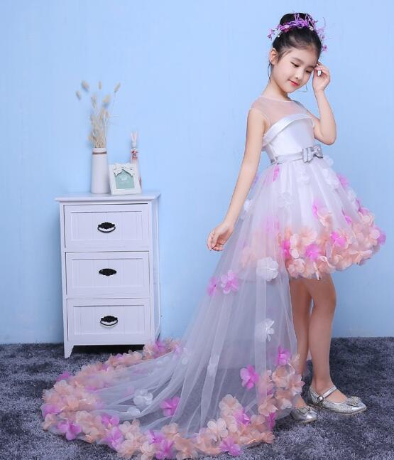 Lovely  Flower Girl Dresses for Weddings, High Low Cute Flower Girl Dresses