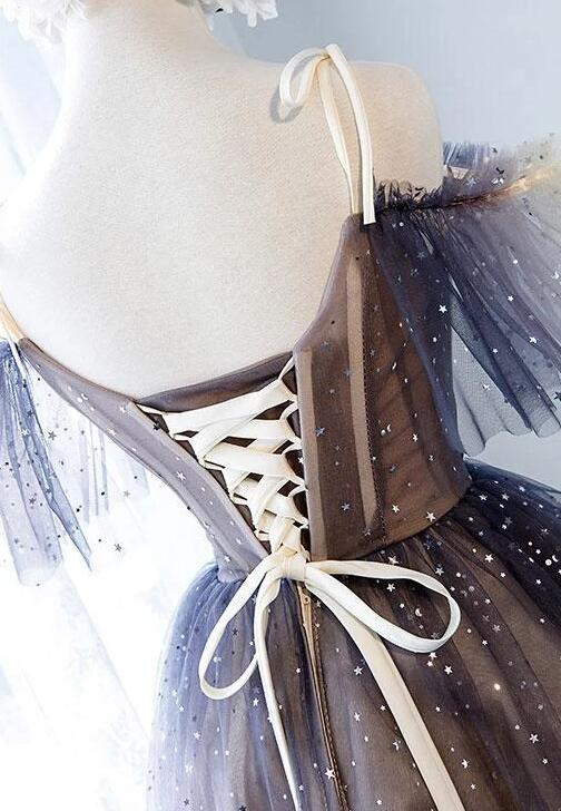 Lovely Tulle OffShoulder Short Prom Dresses, Lace up Homecoming Dress Cutedressy Lovely Tulle OffShoulder Short Prom Dresses, Lace up Homecoming Dress Cutedressy