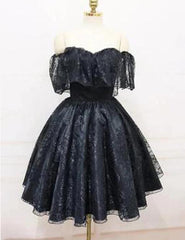 black lace homecoming dress