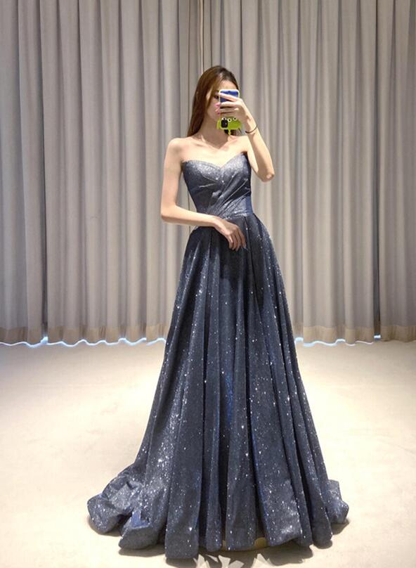 Charming V-neckline Sequins Long Simple Party Dresss, New Shiny Prom D – Cutedressy Charming V-neckline Sequins Long Simple Party Dresss, New Shiny Prom D – Cutedressy