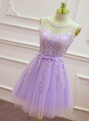 short purple prom dresses 2020 Cute Sweetheart Neck Lilac Lace Prom Dresses, Lilac Lace Homecoming Dr Eip Collection