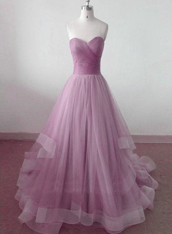 Lovely Tulle Layers Sweetheart Formal Gown, Gorgeous Handmade Party Dress