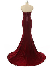 Velvet Mermaid Prom Dresses, Long Formal Gowns, Prom Dress