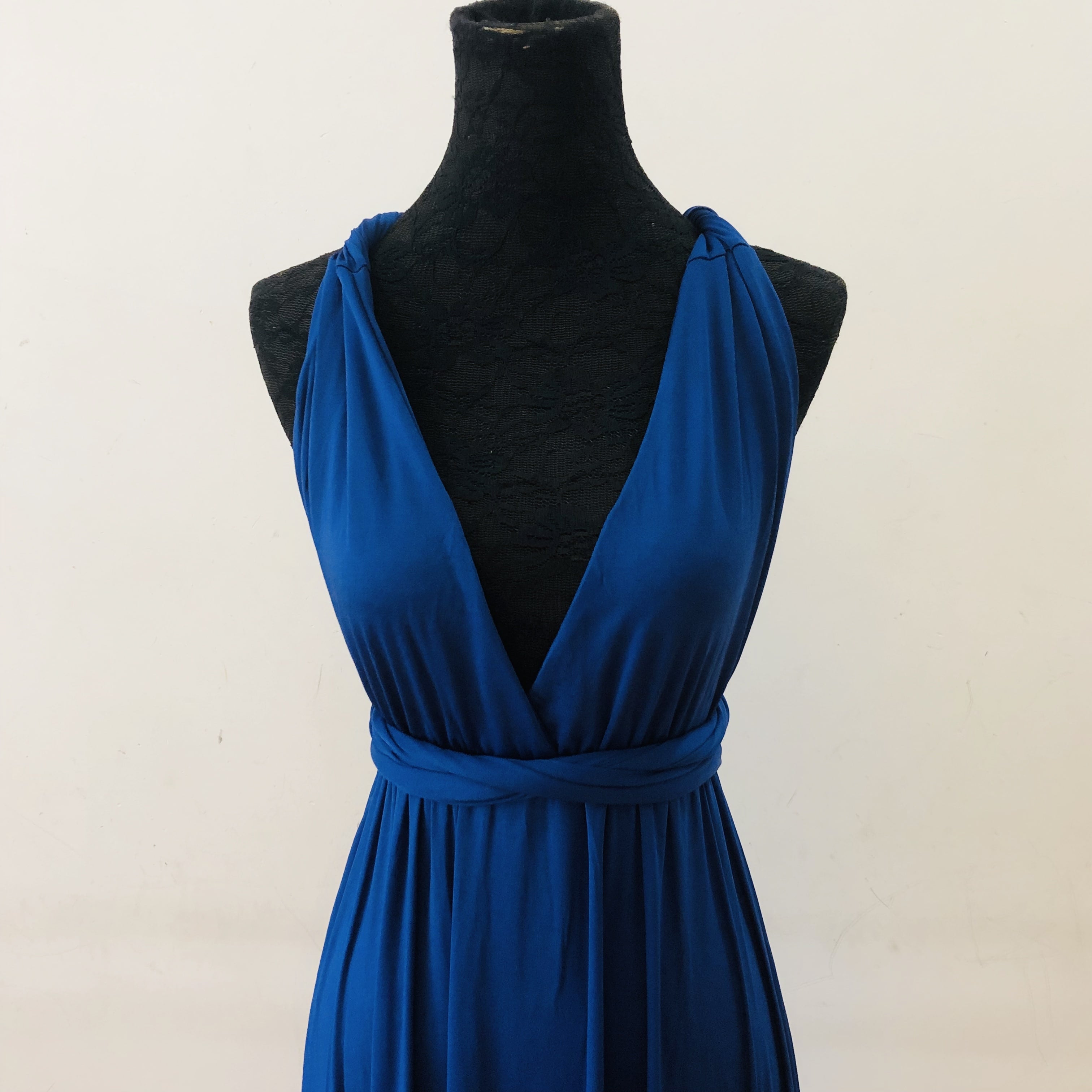 Long Dark Blue Multi-Way Bridesmaid Dress, Women Summer Dress,Converti Cutedressy Long Dark Blue Multi-Way Bridesmaid Dress, Women Summer Dress,Converti Cutedressy