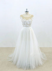 Simple Tulle Bridal Gowns, Prom Dress , Lovely Formal Dresses
