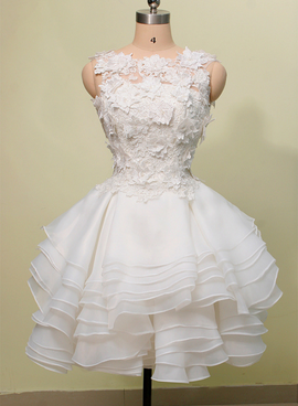 ivory homecoming dress