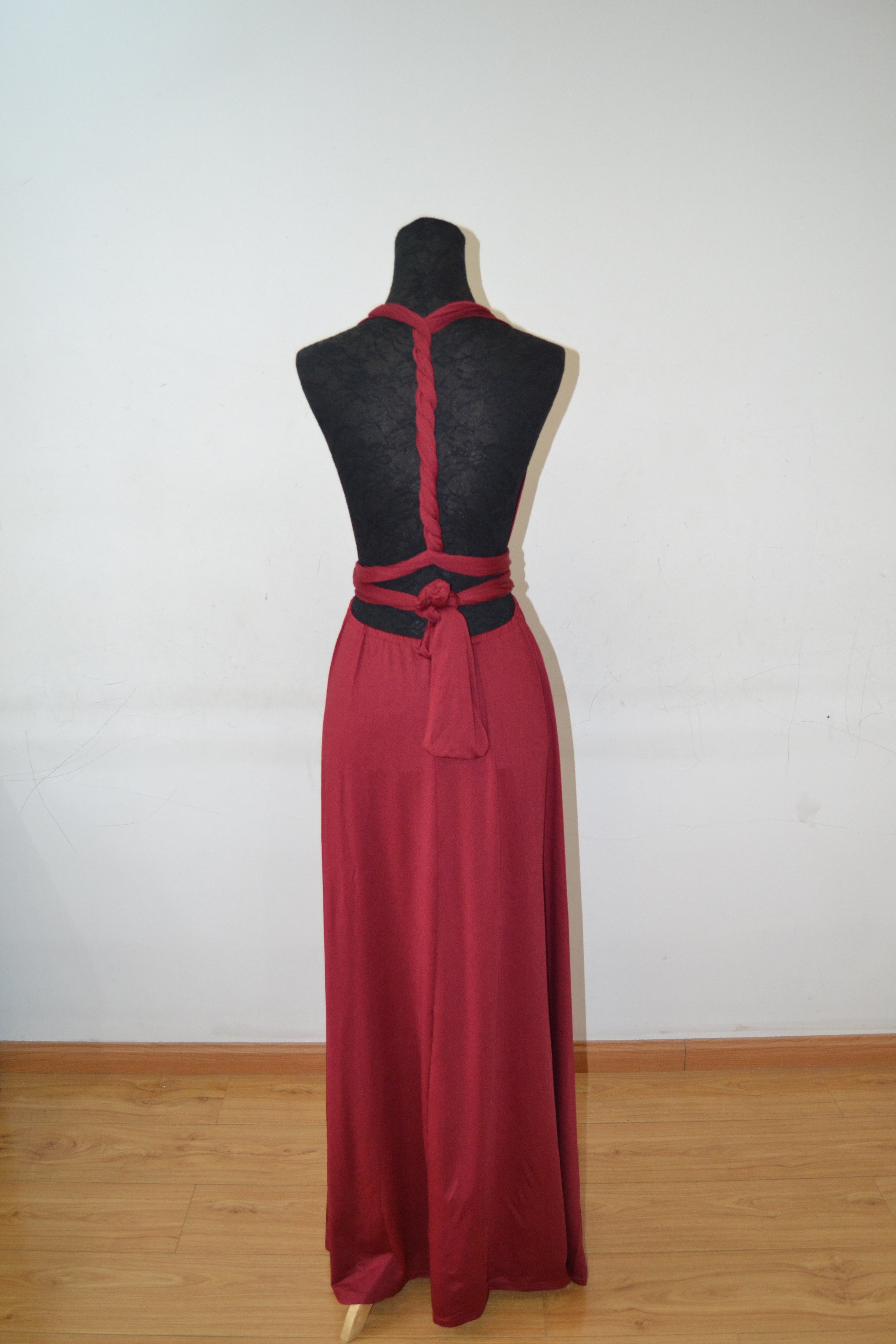 New Spandex Wine Red Multi Way Bridesmaid Dress, Women Summer Dress,Co Cutedressy New Spandex Wine Red Multi Way Bridesmaid Dress, Women Summer Dress,Co Cutedressy