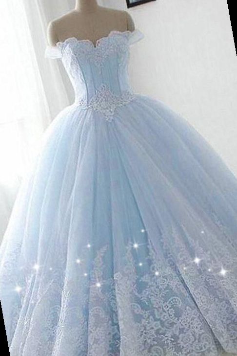 Powder Blue Ball Gown Flower Girl Dress  Couture Birthday Gown Online