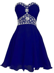 blue short homecoming dress