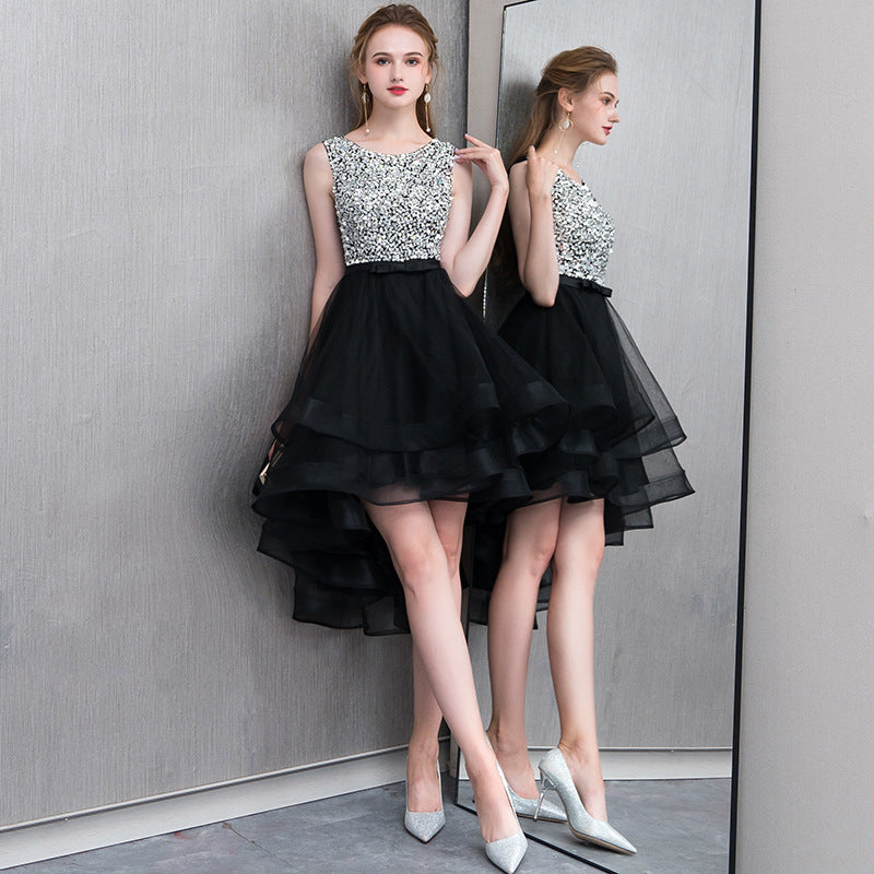 Sequins and Tulle High Low Cute Prom Dress Party Dress, High Low Forma Cutedressy Sequins and Tulle High Low Cute Prom Dress Party Dress, High Low Forma Cutedressy