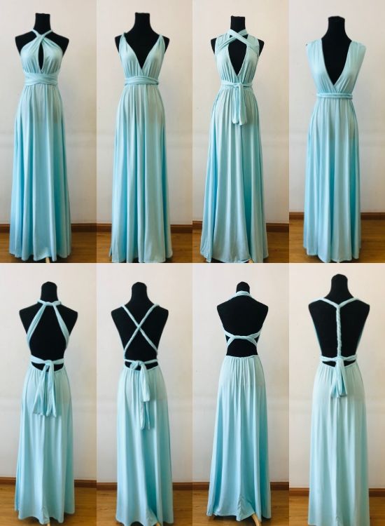 LIGHT BLUE MULTI-WAY BRIDESMAID DRESS