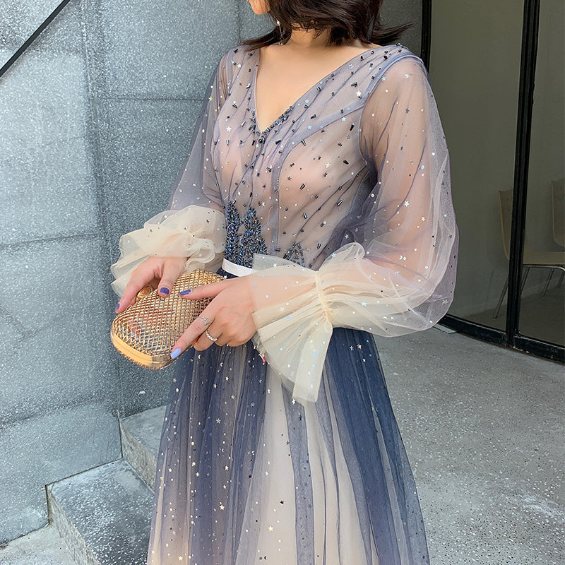 cute long sleeve party dresses Cute Tulle Long Sleeves Short Homecoming Dresses PH361