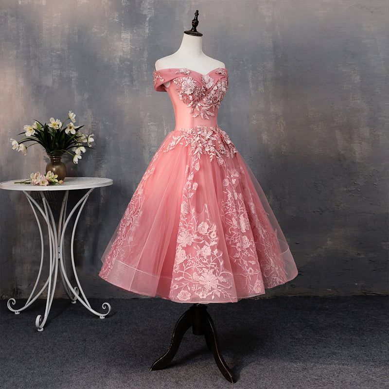 pink and green tea party dress Tea Party Pink Floral Dress