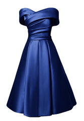 Charming Satin Sweetheart A-line Wedding Party Dress, Cute Prom Dress