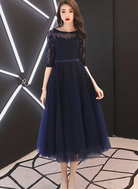 navy blue party dress 2020