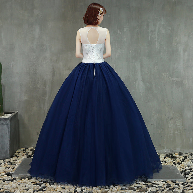 Beautiful Navy Blue Ball Gown Sweet 16 Dresses, Blue Quinceanera Dress Cutedressy Beautiful Navy Blue Ball Gown Sweet 16 Dresses, Blue Quinceanera Dress Cutedressy