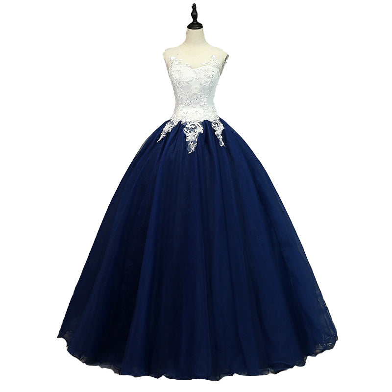 Beautiful Navy Blue Ball Gown Sweet 16 Dresses, Blue Quinceanera Dress Beautiful Navy Blue Ball Gown Sweet 16 Dresses, Blue Quinceanera Dress