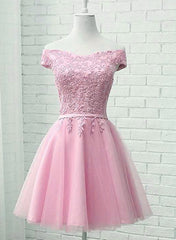 pink tulle prom dress 2020