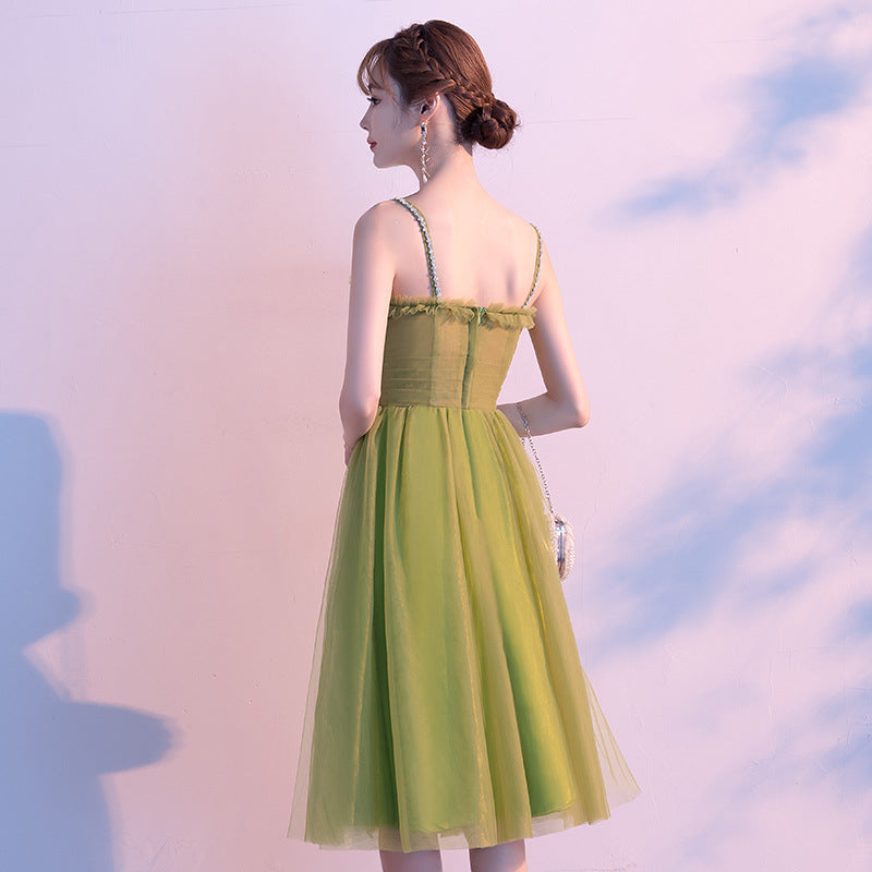 Light Green Tulle Sweetheart Knee Length Party Dress, Green Homecoming Cutedressy Light Green Tulle Sweetheart Knee Length Party Dress, Green Homecoming Cutedressy