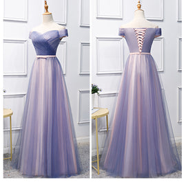 Charming Off Shoulder Sweetheart Floor Length Formal Dress, Cute Long Party Dress