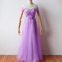 Beautiful Tulle Party Dress in Stock, Long Formal Dress in Stock
