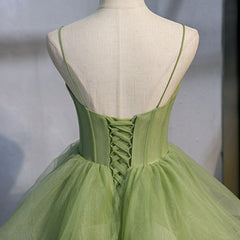 Gorgeous Light Green Sweetheart Tulle Formal Dress, Sweet 16 Gown Quinceanera Dress