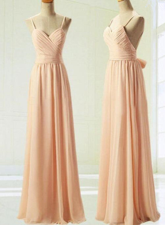 Pink Bridesmaid Dresses,  Simple Pretty Soft Pink Prom Dresses, Lovely Party Dresses